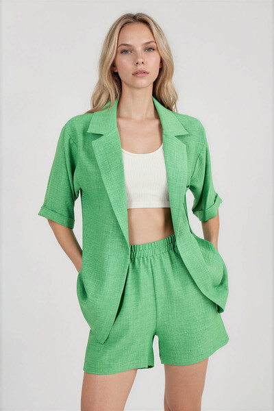 Vitrin Off Shoulder Long Collar Jacket