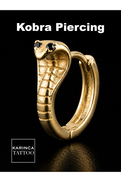 Karınca Piercing Kobra Yılan Pirinç Forward Helix Snug Daith Rook Septum Kula...