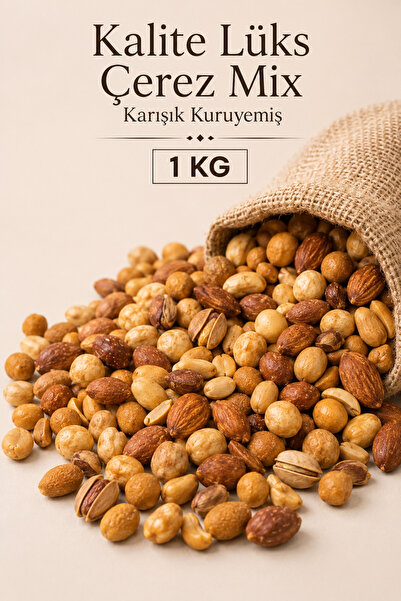 ÜLKÜ KURUYEMİŞ (1 KG) Taze 1. Kalite Lüks Çerez Mix Karışık Kuruyemiş