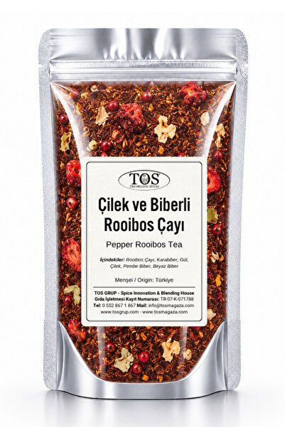 TOS The Organic Spices 100g Rooibos Tea - Strawberry and Pepper (1St) Quality...