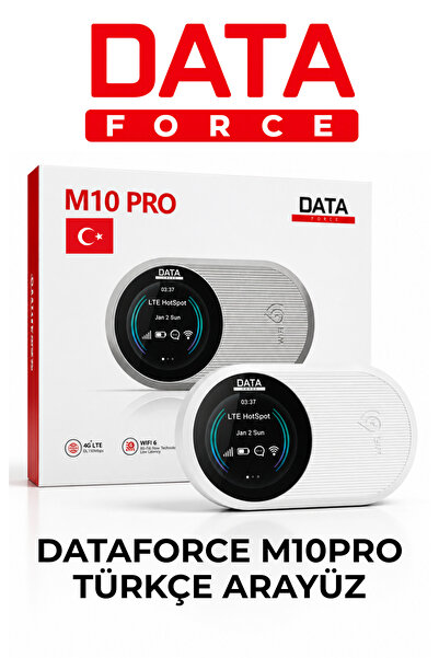DataForce M10PRO 4G Taşınabilir Modem - WiFi 6 Hızı ve SMS Özelliği
