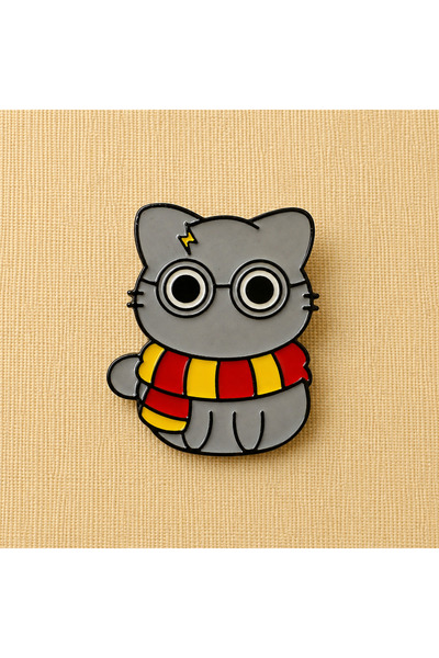 DREAMIOGIFTANDBOX Harry Potter Temalı Kedi Metal Rozet Pin Broş Çanta Ceket A...