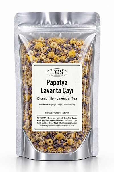 TOS The Organic Spices شاي اللافندر بالبابونج - 100 جم (1. الجودة) شاي البابونج