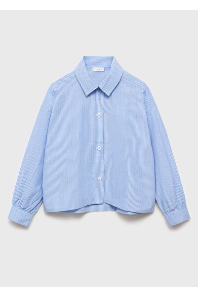 MANGO Kids Geniş kesim çizgili gömlek