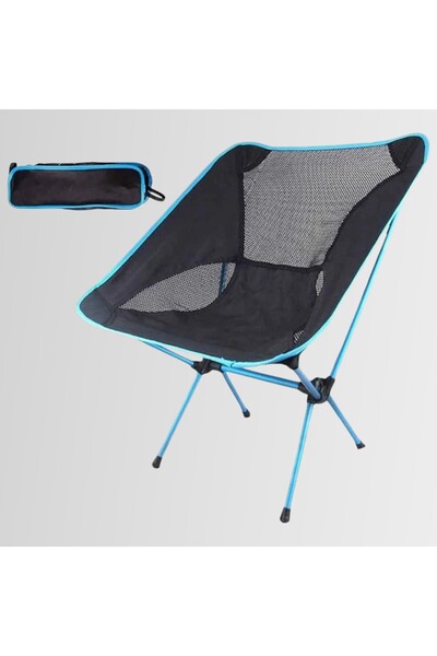 Funky Chairs Ultralight 900 gr Alüminyum Katlanır Kamp Sandalyesi - Mavi