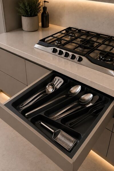 FULLAKS NETAKS Kepçelik Avanos (2.20x500x490 Mm) Parlak Desen GRİ