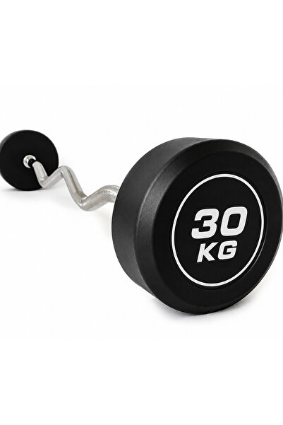AlinSport 30 kg Z Barbell Ağırlık Antrenmanı İçin Krom Kaplama Metal ve Kauçu...