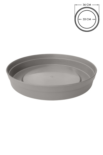 ToXA Saksı Tabağı 36cm Fulya Tabak No50 Tabak Bej Poliwork Plastik Altlık