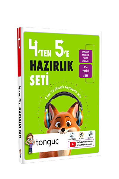 Tonguç Yayınları Tonguç 4'ten 5'e Hazırlık Seti + Elifce kalem hediyeli