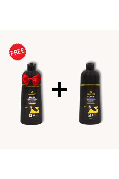 ALVANSO Black Hair Dye Shampoo for Men and Women, Herbal Natural Hair Dye Sha...