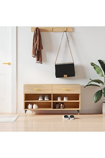 Concept Bancheta pantofar, stejar sonoma, 102x35x55 cm, lemn prelucrat