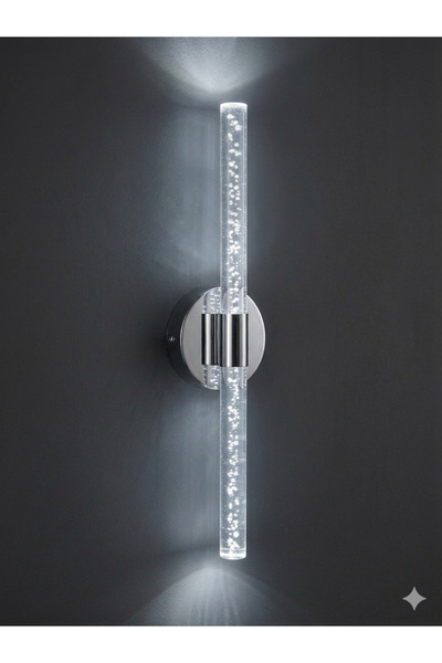BACKHOME Bubbleflux Large 51 cm Modern Design Led Sconce - Wall Lamp - Silver...