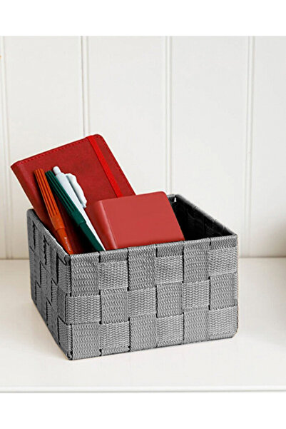 English Home Coș Shine 14x14x7,5 Cm Gri