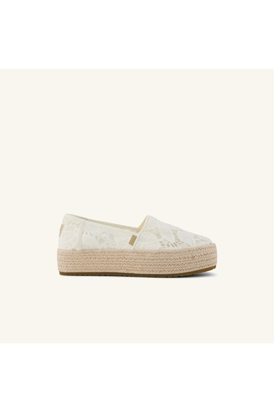 Toms Ayakkabı Kadın / Kız Espadril 10023045 1002304 Toms VALENCIA Floral Crochet