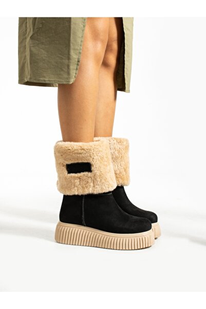 Alemdar Shoes Poffy Black Soft Women's Boots