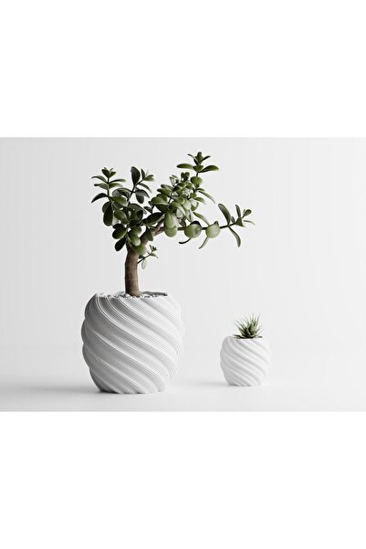 Sani Ghiveci decorativ Sani, Roma 120 x 120 x 109 mm, Alb Mat