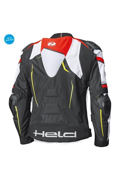 Held Safer SRX Sport Korumalı Motosiklet Montu Siyah Beyaz Kırmızı