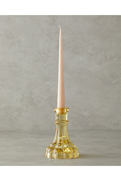 English Home Cyrstal Cam Şamdan Amber