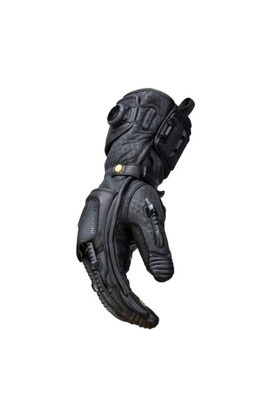 Knox Handroid MK5 Korumalı Deri Motosiklet Eldiveni Siyah
