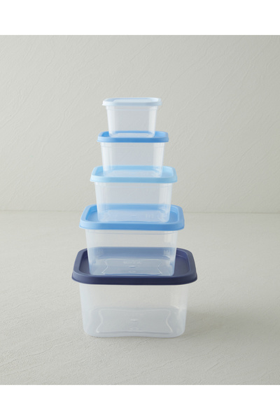 English Home Keep Me Plastic 5-Piece Storage Container 160-300-500-885-1500 m...