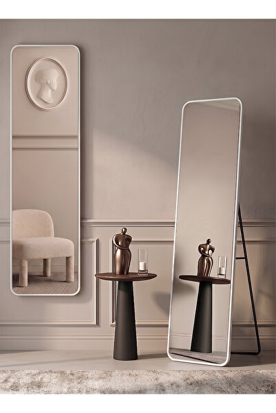 Taimi Elegant Design Mirror 120x30cm-full Length Mirror With White Metal Fram...
