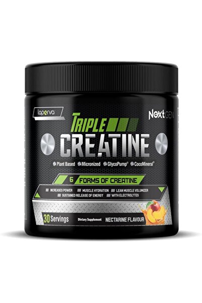 Laperva Triple Creatine Next Gen, Nectarine, Anti-fatigue, Support Energy Pro...