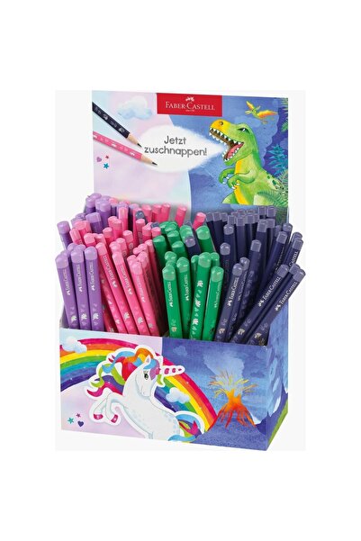 Faber Castell SET DE 120 DE CREIOANE CU GRAFIT STANDARD ȘI JUMBO CU UNICORNI ...