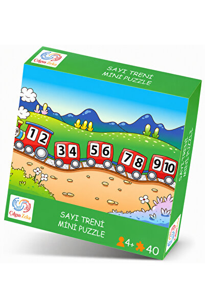 Çılgın Zeka Sayı Treni Mini Puzzle 40 Parça 3 4 yaş çocuk puzzle ve yapboz 5 ...
