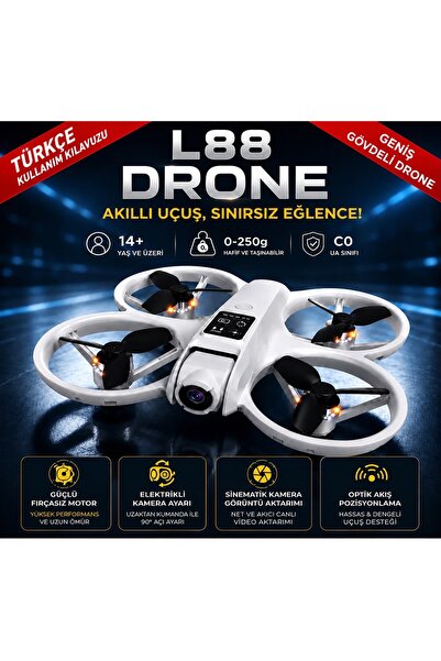 ROSE TEKNOLOJİ L88 HD KAMERA LEDLİ 360 DÖNEBİLEN OPTİK AKIŞ SABİTLEME VE BAŞS...
