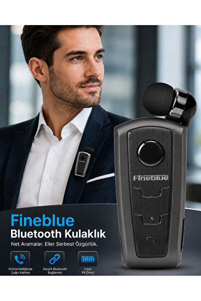 Fineblue Bluetooth Kulaklık Titreşimli Makaralı F910