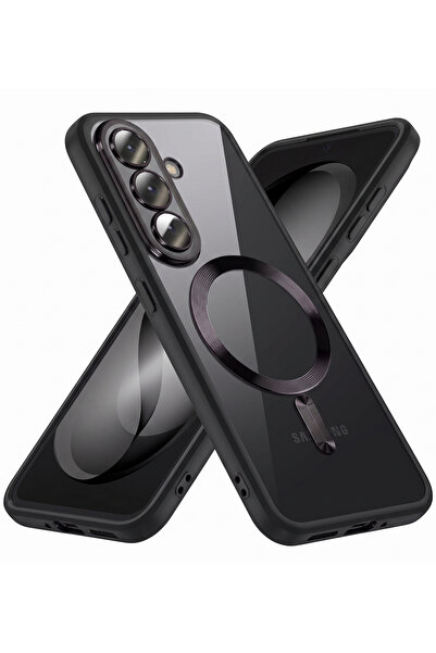Samsung Galaxy S26 Plus Case Camera Protected Magsafe Wireless Charger Transparent Edges Color Cover