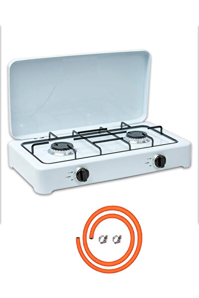 LC Two-burner gas stove ideal for home and camping use