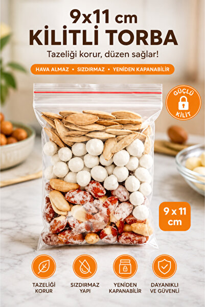 VENON 100 قطعة 🥜   9×11 سم 🥜 حقيبة قابلة للقفل 🥜   حقيبة قابلة للغلق / شفا...