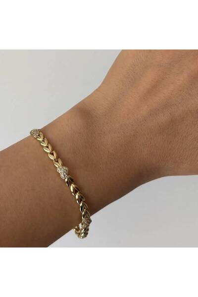 Haziran Accessory, Xuping Stone Gold Bracelet