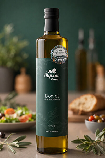 Olyvian Ödüllü Premier Zeytinyağı 750 ml – Domat Cinsi, Erken Hasat, Soğuk Sı...