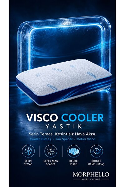 MORPHELLO Visco Cooler Ortopedik Masaj Terapili Yastık – Boyun Destekli Serin...