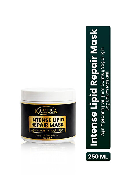 KAMUSA Intense Lipid Repair Mask 250 ml – Aşırı Yıpranmış ve İşlem Görmüş Saç...