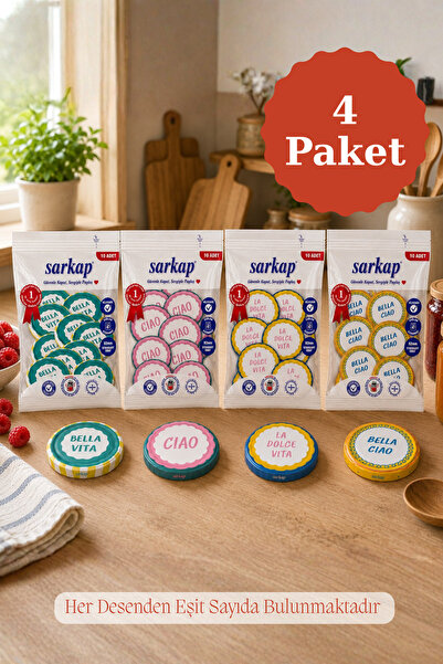 Sarkap Hijyenik Paketli 4'lü 82 mm Kapak - Dolce Vita Seri
