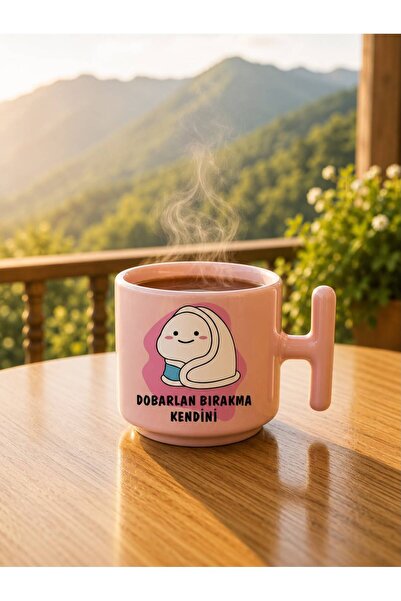 Hediyeni Al Dobarlan Bıragma Kendisi Special Design Printed Ceramic Coffee Te...