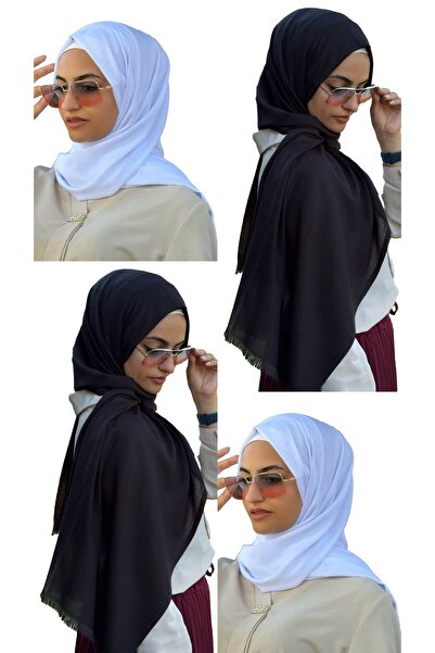 ALDAIYR 4 Pieces of Pashmina Viscose Fabric, 125 Grams Each