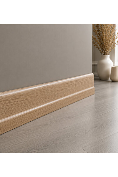 Emek Yapı Laminant Parke Süpürgelik 6cm Amber Meşe 3130