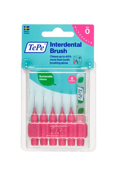 TePe Interdental Brush Arayüz Fırçası Pembe 0.4 mm 6 lı