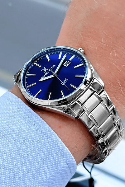 Daniel Klein Original Men's Wristwatch 3 Atm Water Resistant Silver Color Ste...