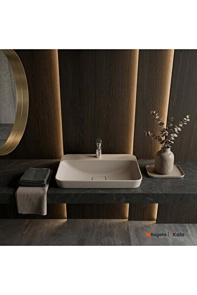 KALE Zero 2.0 60x40 cm Mat Vizon Yarı Gömme Dikdörtgen Lavabo