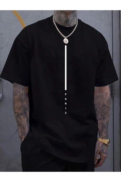 Tarzsokak Unisex Paris Line Štampano Oversize kroj 100% pamuk