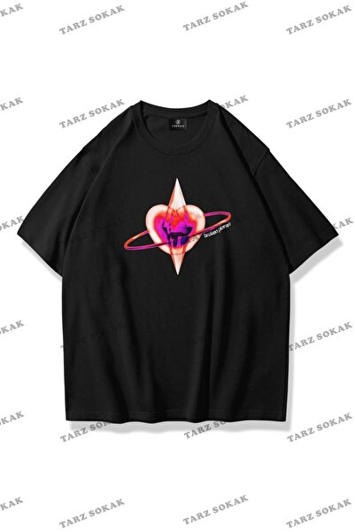 Tarzsokak Unisex majica Broken Planet crna