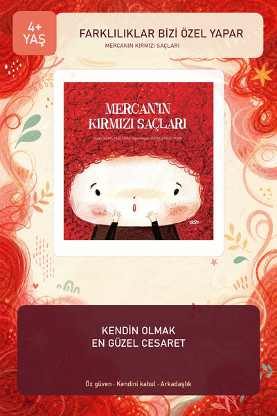 Abm Yayınevi Mercanın Kırmızı Saçları 4+ Yaş Öz Güven Geliştiren Çocuk Hikaye...