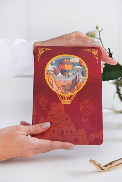 Daks 3D Cappadocia Themed Hard Cover A5 Daily Notebook with Window