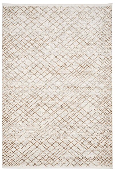 Dolce Vita Halı Monza 4202 Mustard Yolluk Kesme Halı 100x1000 cm