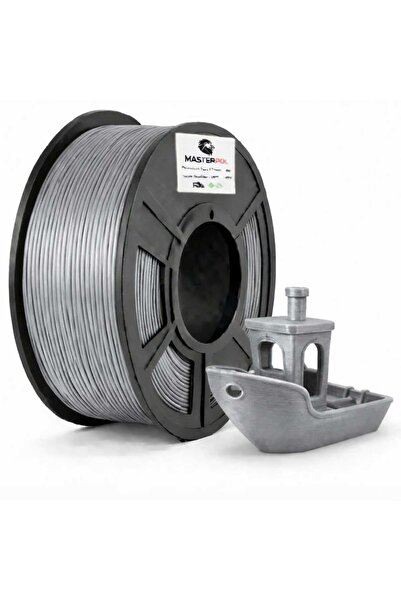 MASTERPOL Hyper HIZLI YAZIM PLA Filament Silver Gümüş 1 KG 1.75 MM 3D YAZICIL...